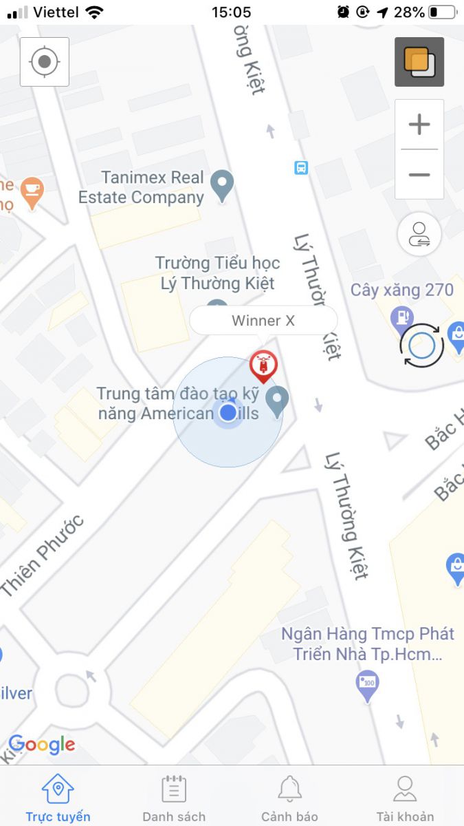 app định vị xe máy